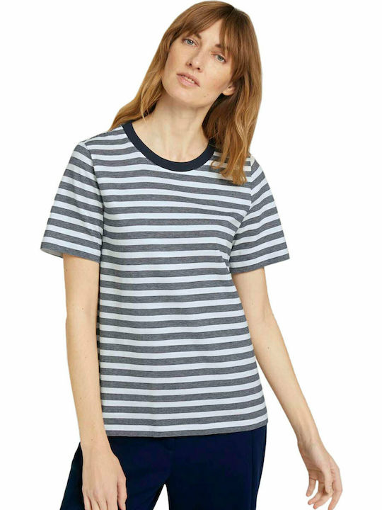 Tom Tailor Women's T-shirt Striped Multicolour