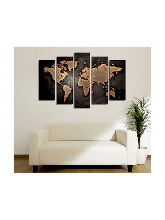 Freebox Fünffach Gemälde auf Leinwand 70x105cm