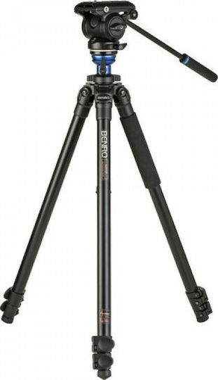 Benro A2573F Aluminum Single Tube Tripod with S4Pro Fluid Video Head Статив за видео