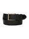 Men's Oversized Belt made of Genuine High Quality Leather 4cm Greek Made in Black