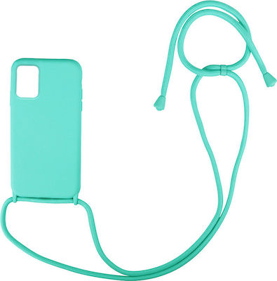 Sonique CarryHang Coperta din spate Silicon 0.5mm cu Brățară Albastru deschis (Galaxy A51)