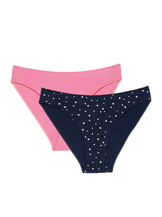 Minerva Miss Rio Γυναικεία Slip 2Pack Navy Blue...