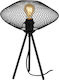 Lucide Lightning Mesh Tabletop Decorative Lamp with Socket for Bulb E27 Black