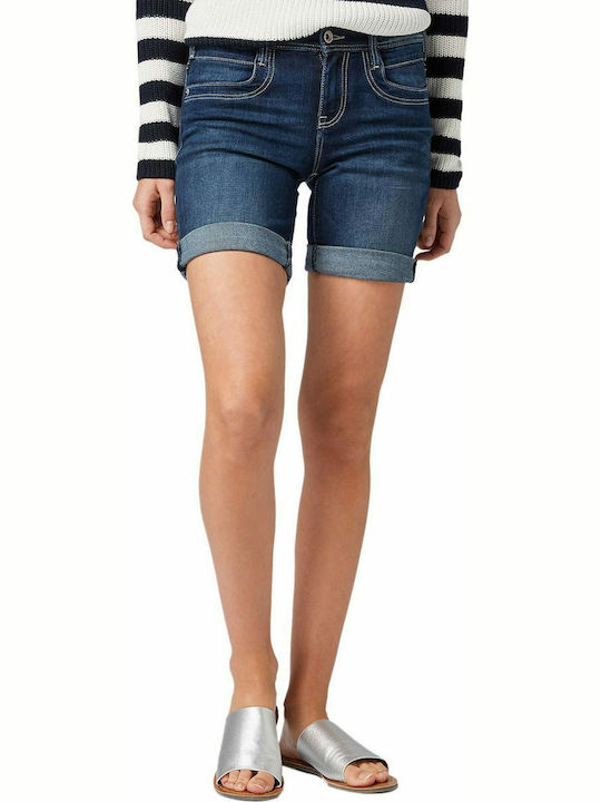 Tom Tailor Damen Bermuda Jean Blau