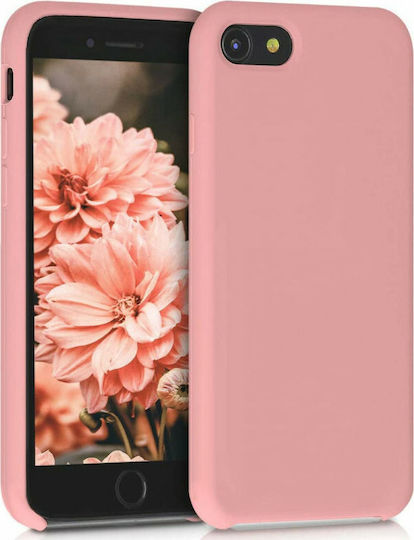 KWmobile Rubber Back Cover Silicone Rose Tan (iPhone SE 2022/2020)