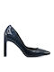 Envie Shoes Patent Leather Black High Heels