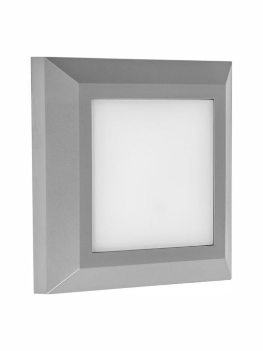 Spot Light Waterproof Wall-Mounted Outdoor Spot Light IP65 with Integrated LED Gray
