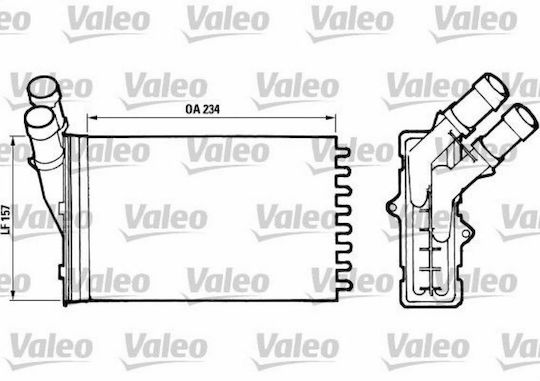 Valeo Car Heater Radiator for Peugeot 306 / Partner Citroen Berlingo / Xantia / Xsara / ZX