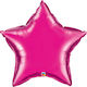 Balloon Foil Birthday-Celebration Star Pink 23cm