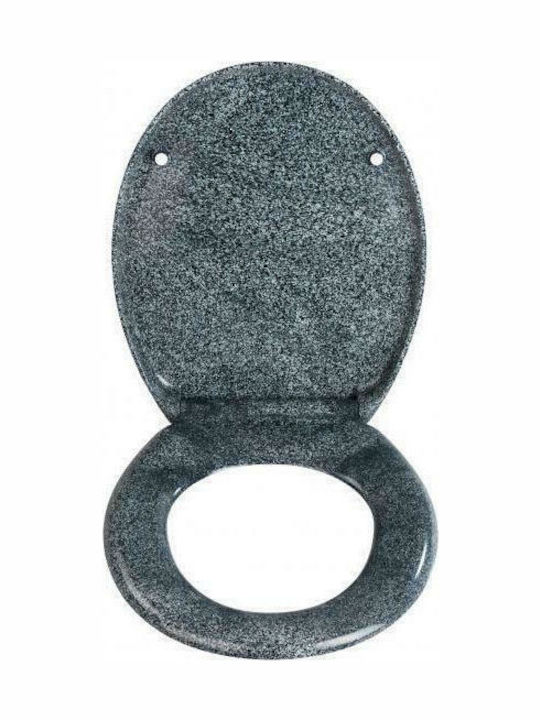 Wenko Plastic Toilet Seat Gray Ottana 37cm