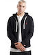 Sweatshirt Fleece with Hood Black