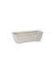 Plastecnic Terrae Mini Planter Box Plastic Alb 22x10cm.