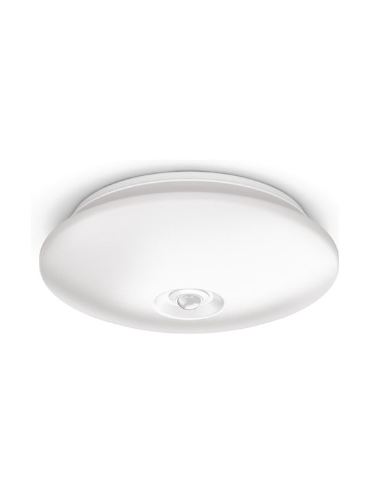 Philips 62233/31/P0 Κλασική Πλαστική Πλαφονιέρα Οροφής με Ενσωματωμένο LED σε Λευκό χρώμα 25.4cm