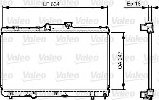 Valeo Car Water Radiator for Toyota Celica / Corolla