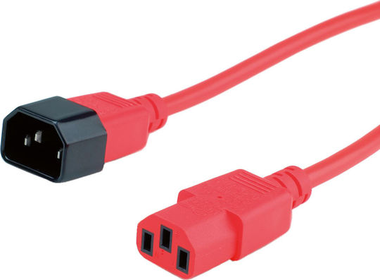 Roline IEC C14 - IEC C13 Cablu 1.8m Roșu (19.08.1520)