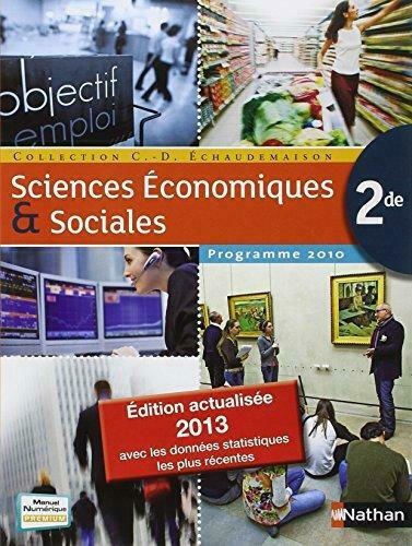 Sciences Economiques & Sociales, 2nd Edition Sciences Economiques & Sociales, 2nd Edition