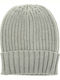 Beanie Frauen Beanie mit Rippstrick Light Grey