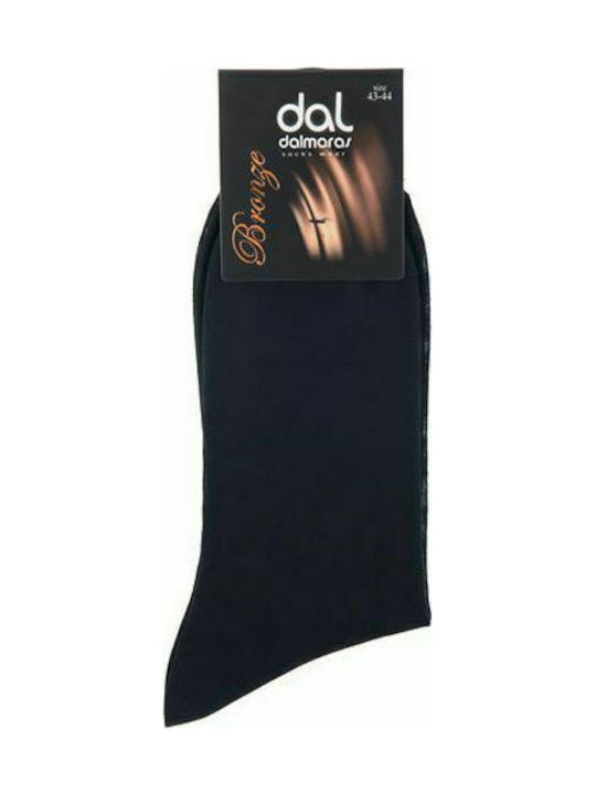 Dal 32 Men's Solid Color Socks Black