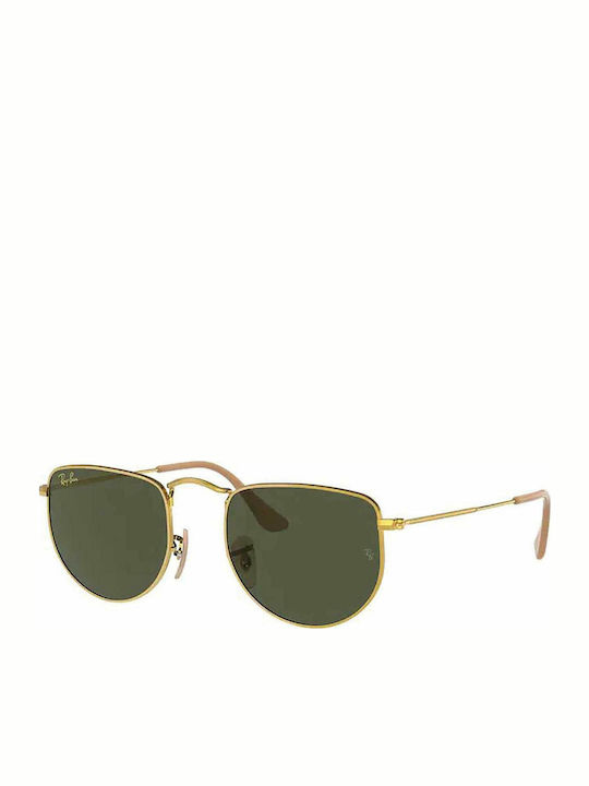 Ray Ban Elon Unisex Γυαλιά Ηλίου με Χρυσό Μεταλλικό Σκελετό και Πράσινο Φακό RB3958 919631