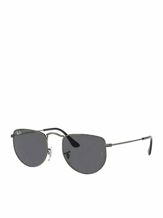 Ray Ban Elon Sunglasses with Gray Metal Frame and Black Lens RB3958 9229B1