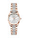 Rosefield The Ace Watch with Pink Gold Metal Bracelet