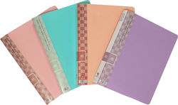 Sunfull Clipboard Flexible with 20 plastic slee...