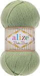 Alize Synthetic Knitting Yarn Baby Best 138 Green 240m 100gr