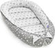Jukki Baby Pillow Nest Gray Stars 120x65cm
