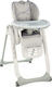 Chicco Polly 2 Start Foldable Highchair with Metal Frame & Fabric Seat Steel Grey