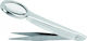 Tactix Eyebrow Tweezer with Thin Tip and Light Source Silver 7.5cm 1pcs