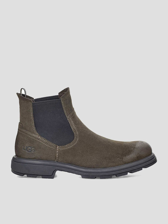 Biltmore Suede Chelsea Boots Waterproof Dark Olive