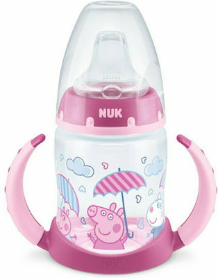 Nuk First Choice Peppa Pig Educational Sippy Cup Plastic with Handles Pink for 6m+m+ 150ml