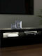 TV-Ständer mit LED-Beleuchtung Schwarz M120xT35xH40cm