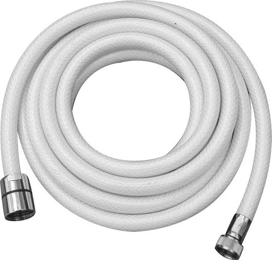 Lalizas Σωλήνας για Ντους 5m 1/2inch - 3/8inch Λευκό