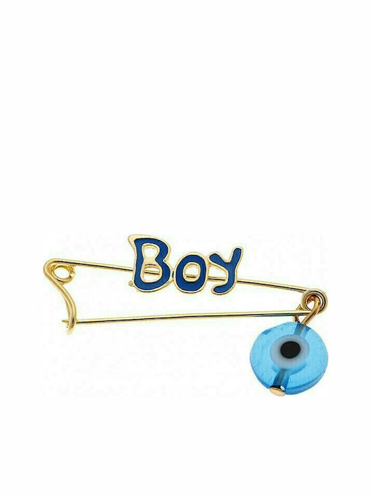 Senza Kids Gold Plated Silver Safety Pin Charm ...