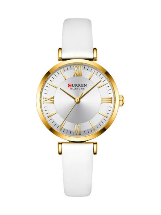 Curren Γυναικείο Ρολόι 32mm Μπαταρίας με Λευκό ...