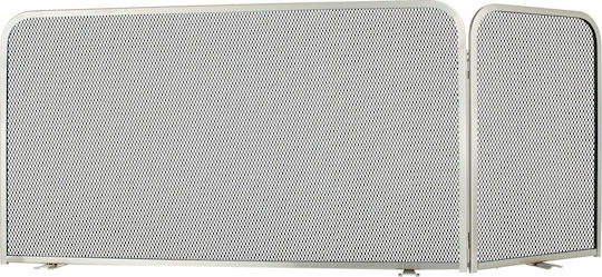 Zogometal mit 2 Blättern 90x40x50cm Nickel Matt