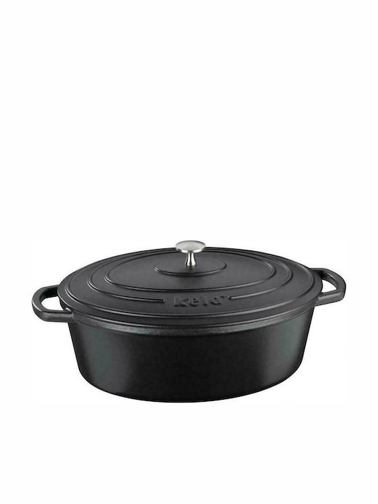 Kela Calido Oval Cast Iron Dutch Oven 36x29cm