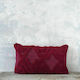 Nima Sofa Cushion Amadeo from 100% Cotton Red 30x60cm. 27326