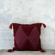 Nima Sofa Cushion Amadeo from 100% Cotton Red 45x45cm. 27325