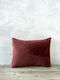 Nima Μαξιλάρι Καναπέ Nuan από Βελούδο Wine Red / Light Beige 40x60εκ.