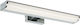 Rabalux Evron Modern Lamp Bathroom with Integrated LED and Natural White Light Silver 50cm