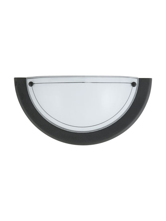 Rabalux Ufo Classic Wall Lamp with Socket E27 Black Width 31cm