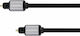 Kruger & Matz Optical Audio Cable TOS male - TOS male Μαύρο 5m (KM1225)