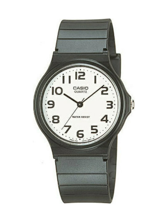 Casio Ανδρικό Ρολόι 33.8mm Μπαταρίας με Μαύρο Κ...