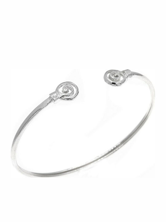 Silver bracelet handcuff bracelet women, Silver 925