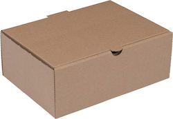 Disposable Food Paper Box Kraft 22x19x9cm 100pcs KMW-221990