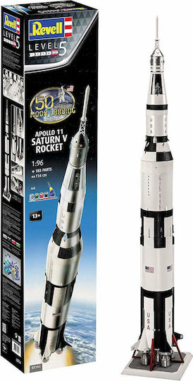 Revell Apollo 11 Saturn V Rocket Φιγούρα Μοντελισμού Λευκή 183 Κομματιών σε Κλίμακα 1:96 114εκ.