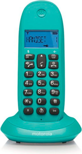 Motorola C1001 Cordless Phone turquoise