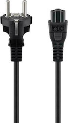 Goobay Schuko - IEC C5 Kabel 1m Schwarz (57846) Goobay Schuko - IEC C5 Kabel 1m Schwarz (57846)